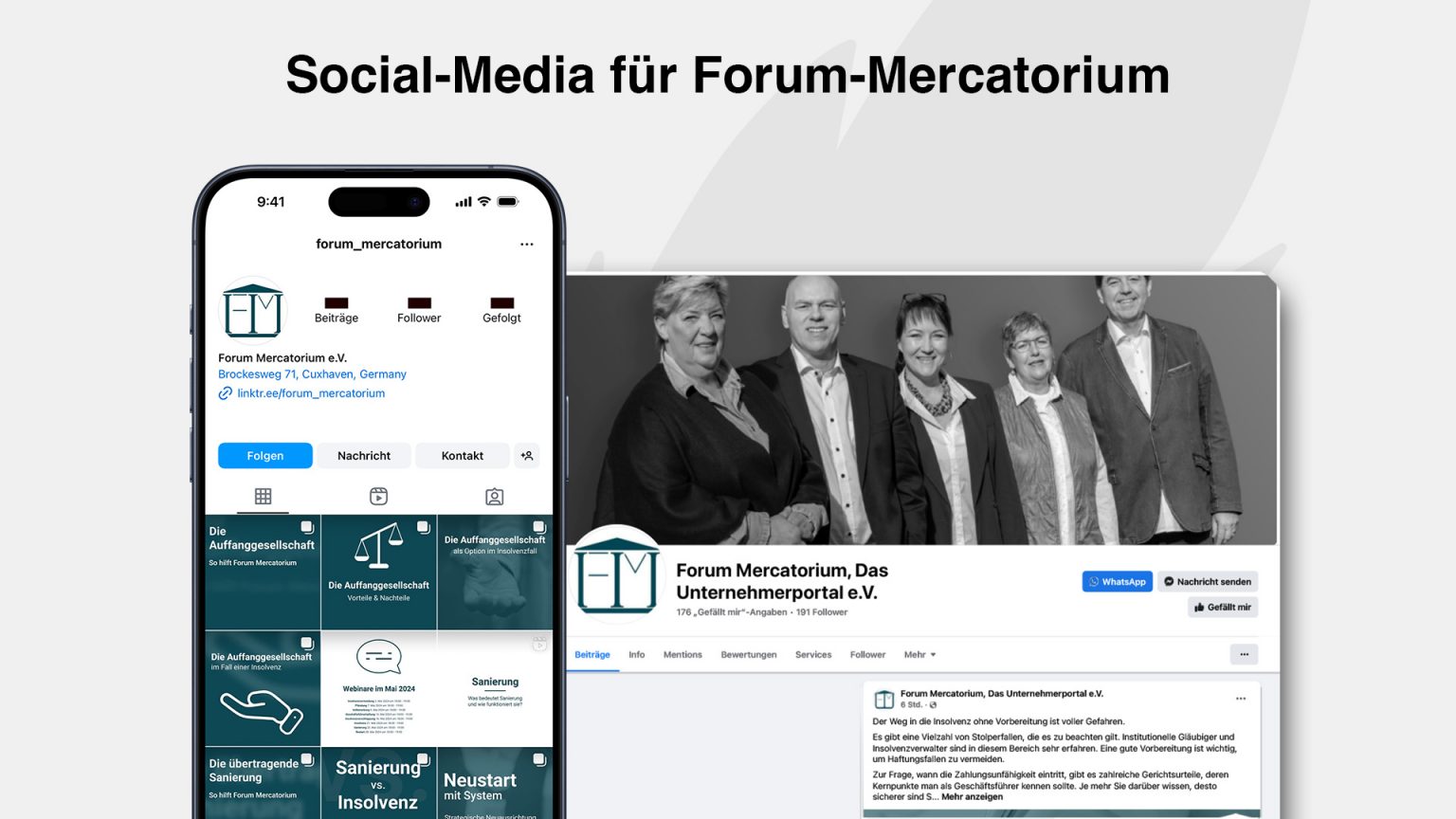 Social-Media für Forum Mercatorium e.V.