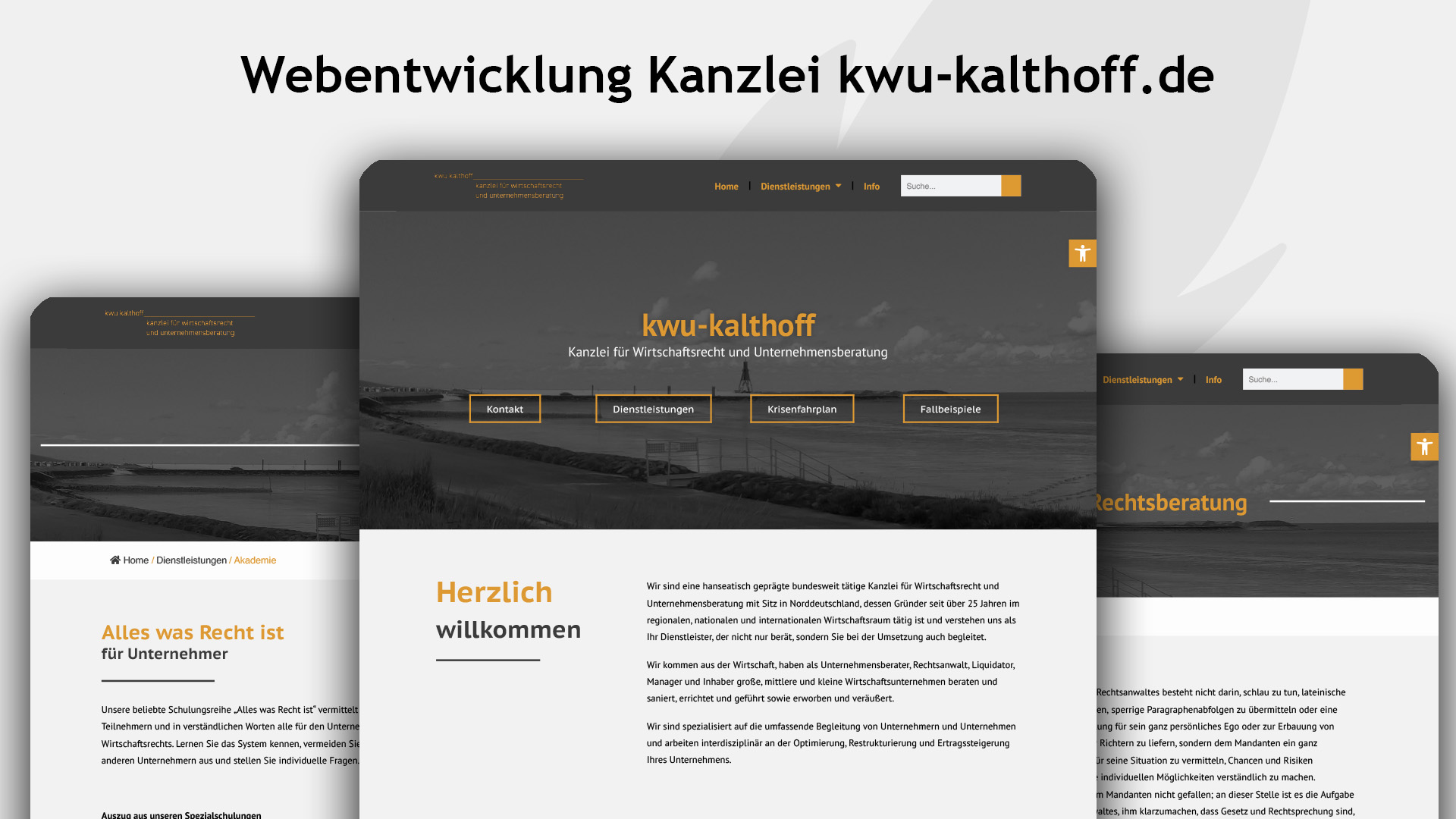 Mehr über den Artikel erfahren Webentwicklung für die Kanzlei kwu-Kalthoff